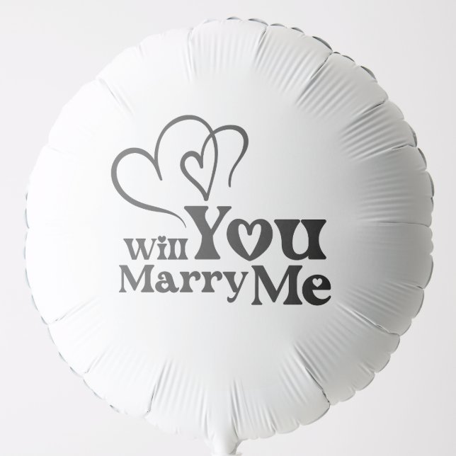 Will you marry me - Funny Wedding Proposal Balloon (Front)