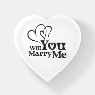 Will you marry me - Funny Wedding Proposal Paperweight