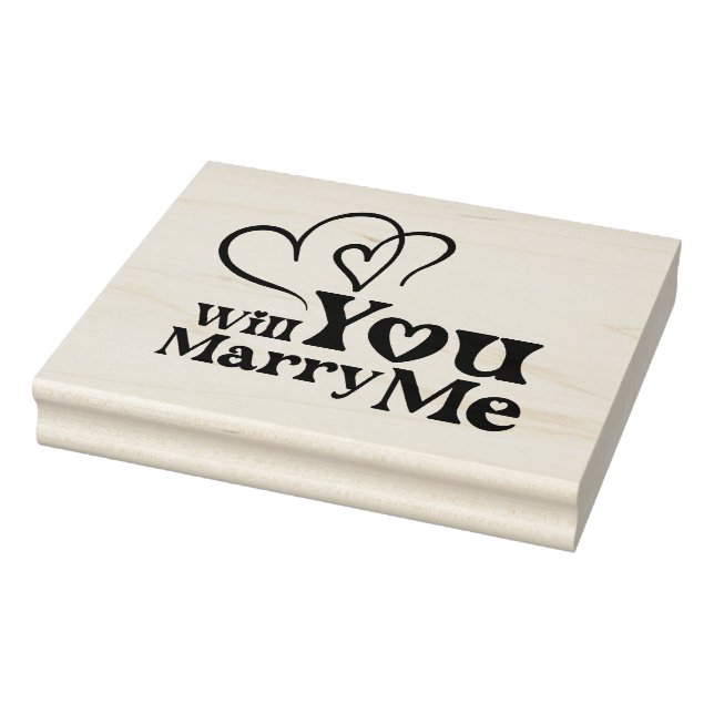 Will you marry me - Funny Wedding Proposal Rubber Stamp (Stamp)