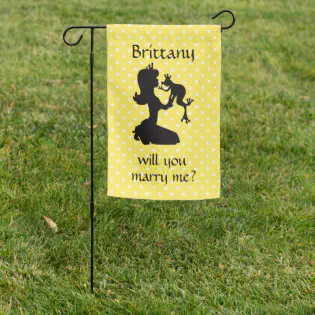Will You Marry Me Garden Flag