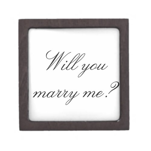Will you marry me gift box