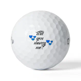will you marry me golf balls by dalDesignNZ