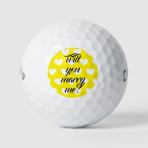 will you marry me golf balls by dalDesignNZ