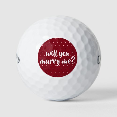 will you marry me golf balls by dalDesignNZ