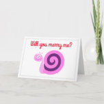 [ Thumbnail: "Will You Marry Me?" + Happy Pink and Purple Snail Card ]