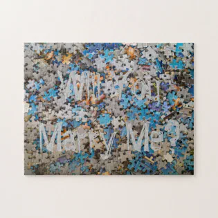 Will you marry me hidden marriage proposal jigsaw puzzle