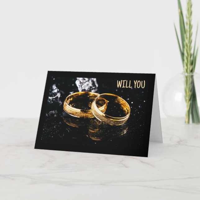 WILL YOU "MARRY ME"  HOLIDAY CARD (Front)