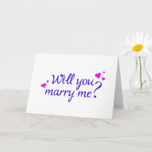 **WILL "YOU" MARRY "ME" (I LOVE YOU) CARD