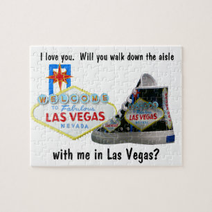 Will you Marry Me in Las Vegas Jigsaw Puzzle