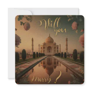Will you marry me ? invitation