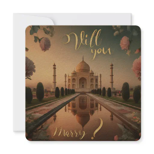 Will you marry me ? invitation