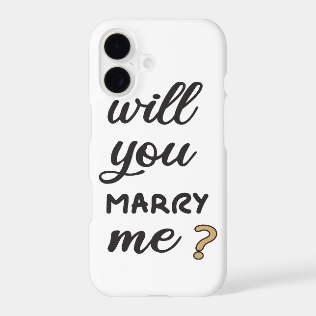 Will you marry me? iphone case (Back)
