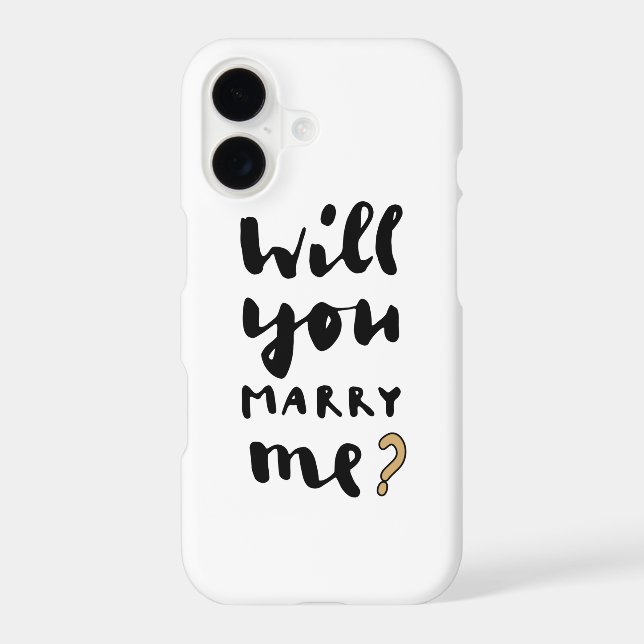 Will you marry me iphone case (Back)