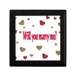 Will you marry me? keepsake box