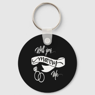 will you marry me keychain