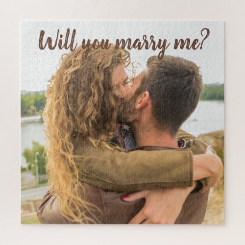 Will you marry me l Romantic couple stylish photo  Jigsaw Puzzle