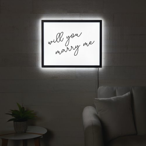Will You Marry Me  LED Sign