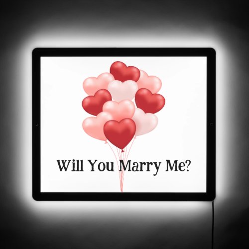 Will You Marry Me LED Sign