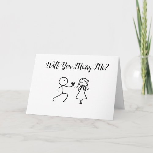 WILL YOU MARRY ME  LET ME LOVE YOU FOREVER CARD