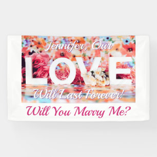 Will You Marry Me? Love Photo, Name & Messages Banner