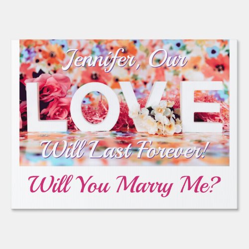 Will You Marry Me Love Photo Name  Messages Sign