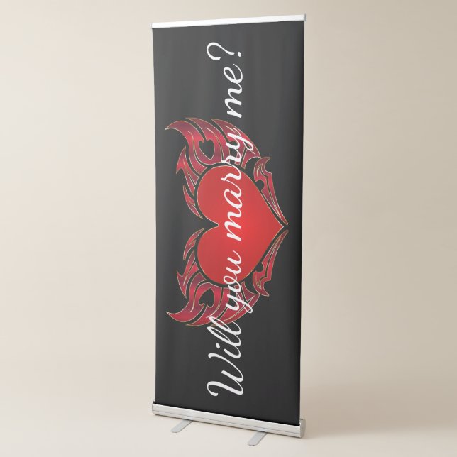 Will You Marry Me Lovers Marriage Proposal Sign (3/4)