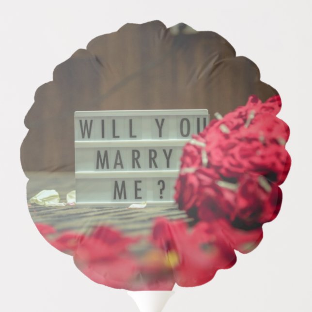 Will You Marry Me? Marriage Proposal Balloon (Back)