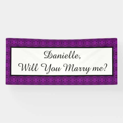 Will You Marry Me Marriage Proposal Ban Banner