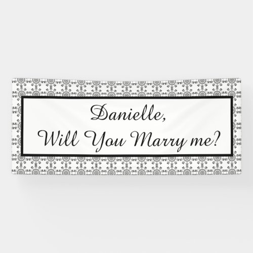 Will You Marry Me Marriage Proposal Ban Banner