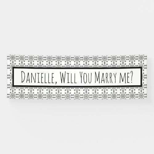 Will You Marry Me Marriage Proposal Ban Banner