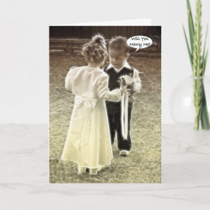 Will you marry me? Marriage proposal Card