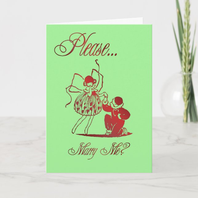 Will you marry me? Marriage proposal Card (Front)