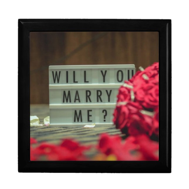 Will You Marry Me? Marriage Proposal Gift Box (Front)
