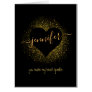 WILL YOU MARRY ME MARRIAGE PROPOSAL GOLD SPARKLE CARD