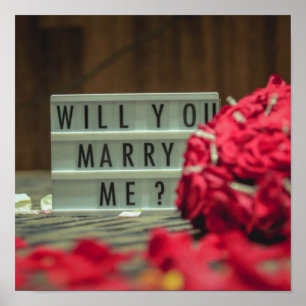 Will You Marry Me? Marriage Proposal Poster