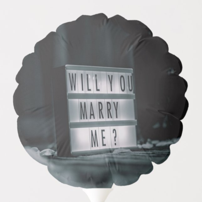 Will You Marry Me?  Marriage Proposal Romantic Balloon (Back)
