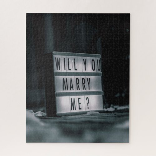Will You Marry Me  Marriage Proposal Romantic Jigsaw Puzzle