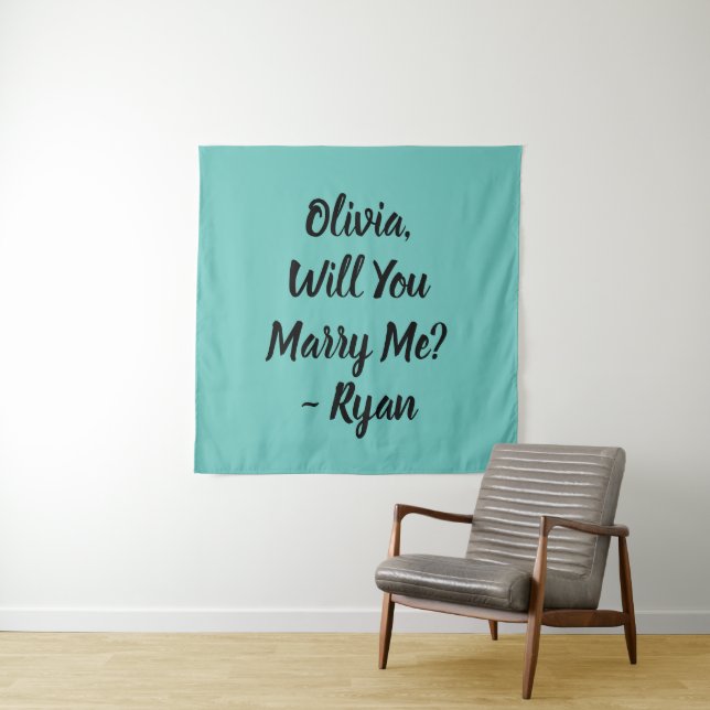 Will You Marry Me | Marriage Proposal  Tapestry (In Situ)