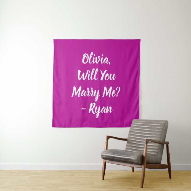 Will You Marry Me | Marriage Proposal  Tapestry (In Situ)