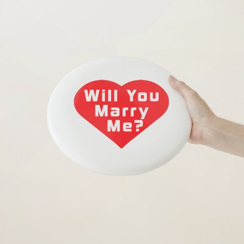 Will You Marry Me Marriage Proposal Wham_O Frisbee