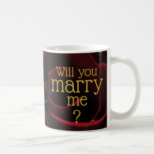 WILL YOU MARRY ME? Marriage Valentine's Christian Coffee Mug (Right)