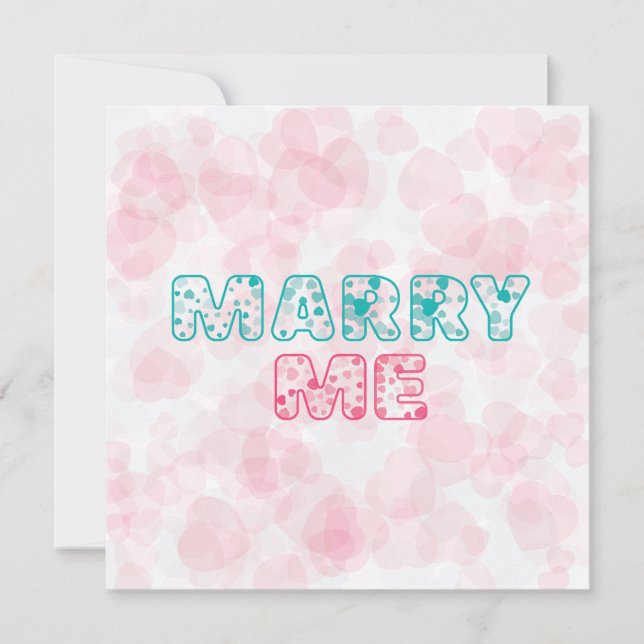 Will You Marry Me? My Sweet Heart Note Card (Front)