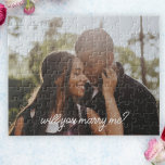 Will you marry me personalized proposal jigsaw puzzle<br><div class="desc">make your own unique custom personalized by you puzzle - design your own one of a kind jigsaw puzzle from Ricaso - available in many sizes - simply upload your own photograph,  art or use the inbuilt text tool - perfect to ask 'will you marry me' - proposal jigsaw</div>