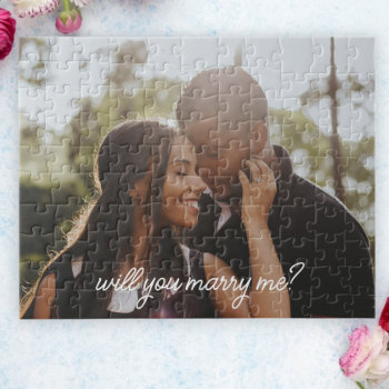Will You Marry Me Personalized Proposal Jigsaw Puzzle by Ricaso at Zazzle