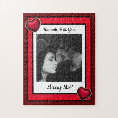 Will You Marry Me? Personalized Romantic Proposal  Jigsaw Puzzle