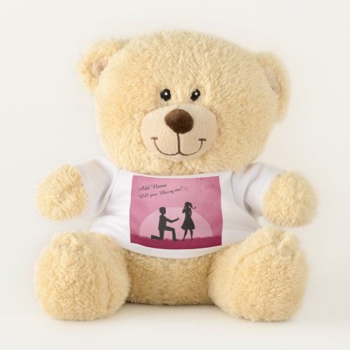 Will you Marry Me Personalized Teddy Bear