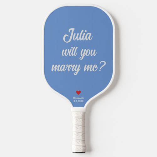 Will you marry me Personalized Wedding Proposal Pickleball Paddle