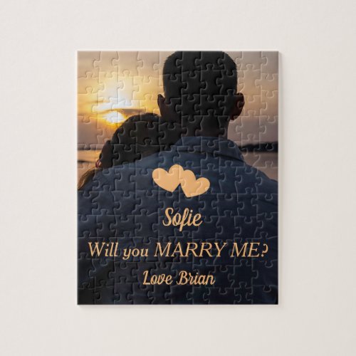 Will you MARRY ME Photo and text  Jigsaw Puzzle