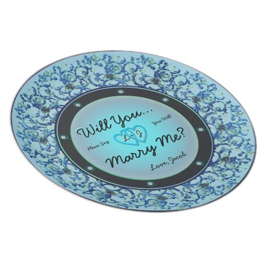 Will You Marry Me Plate (Right Side)