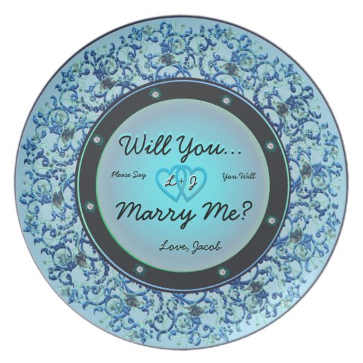 Will You Marry Me Plate (Front)